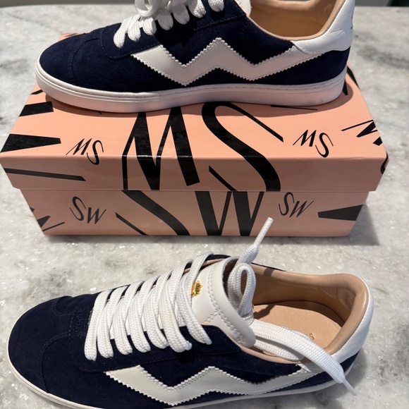 Stuart Weitzman Daryl Sneaker – Nice Blue Suede – Size 6 (EU 36) - Picture 1 of 7